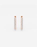 Load image into Gallery viewer, Bellenne Diamond Hoops