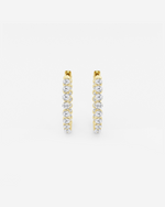Load image into Gallery viewer, Bellenne Diamond Hoops