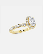 Load image into Gallery viewer, Jorellea Oval Halo Ring