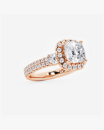 Load image into Gallery viewer, Norelle Cushion Halo Ring