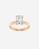 Load image into Gallery viewer, Pavique Emerald Solitaire Ring