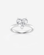 Load image into Gallery viewer, Rosaire Heart Solitaire Ring