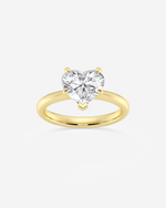 Load image into Gallery viewer, Rosaire Heart Solitaire Ring