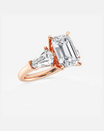 Load image into Gallery viewer, Viraire Emerald Halo Ring