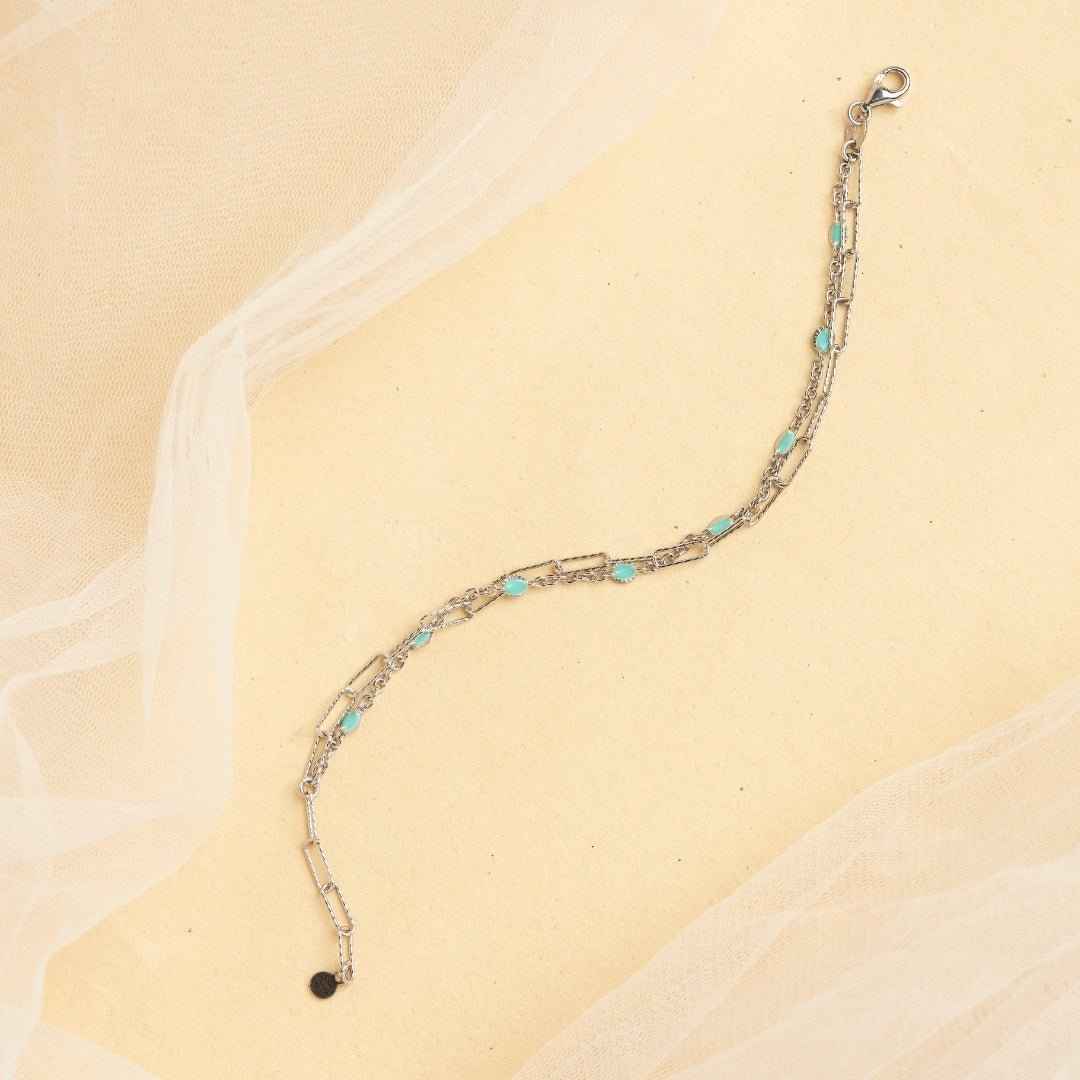 Link Beads Silver Bracelet