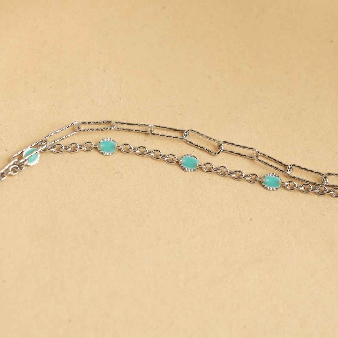 Link Beads Silver Bracelet