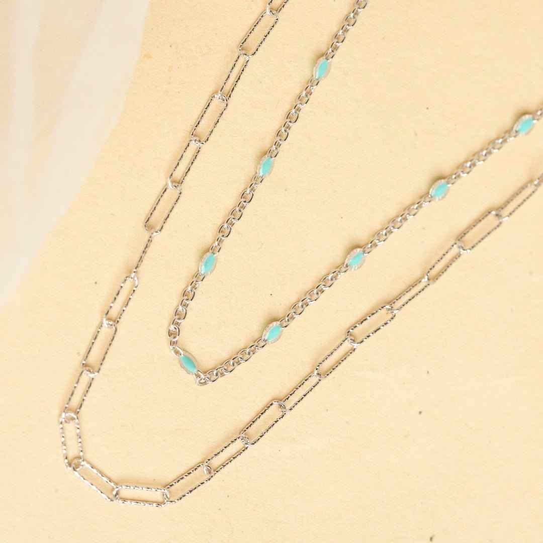 Link Beads Silver Necklace