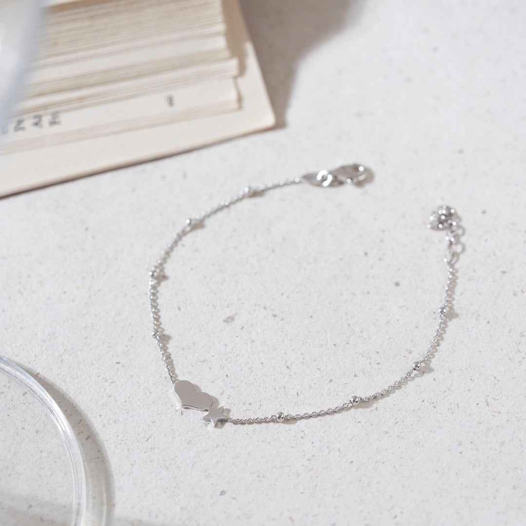 Silver Heart Standard Bracelet