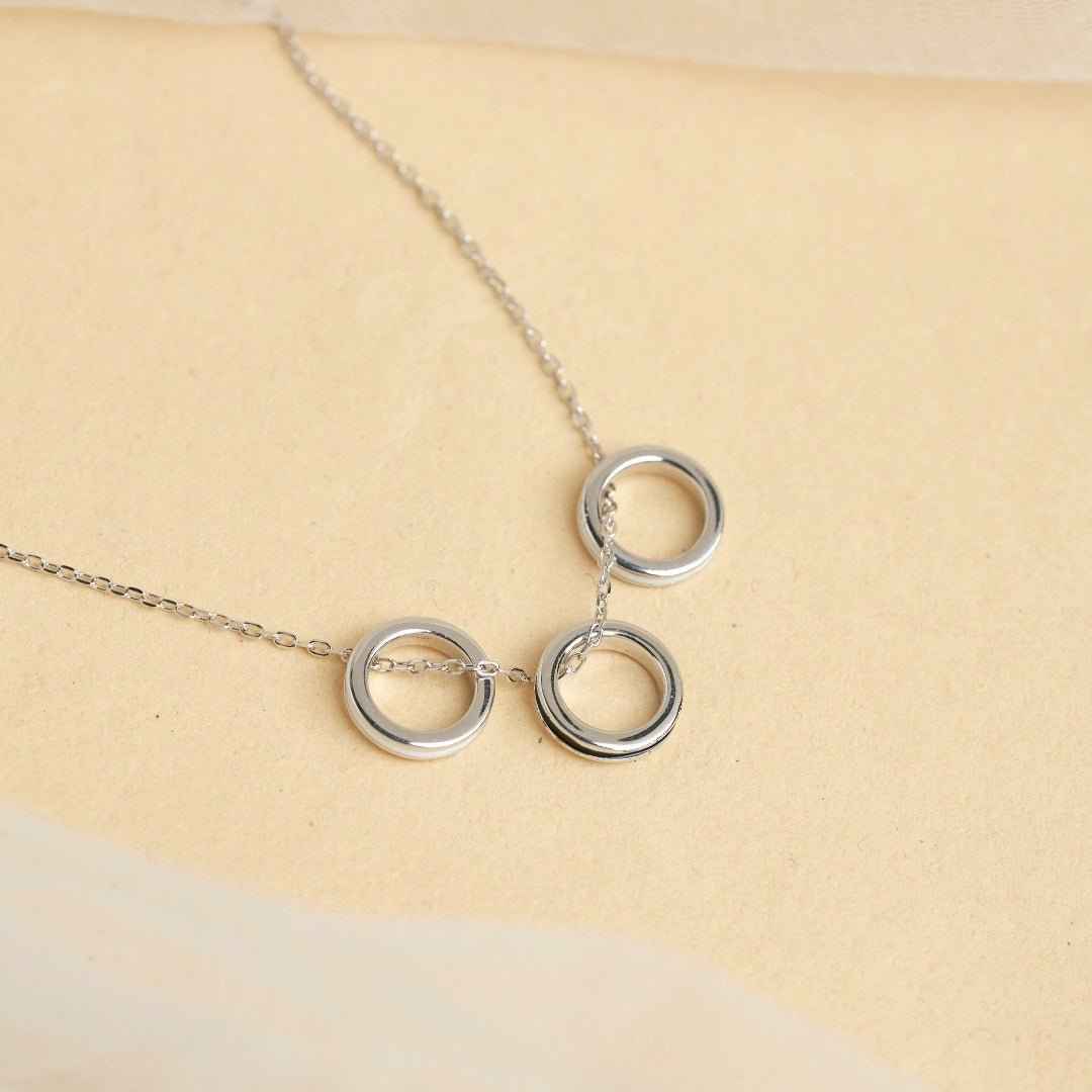 Sterling Round Silver Necklace