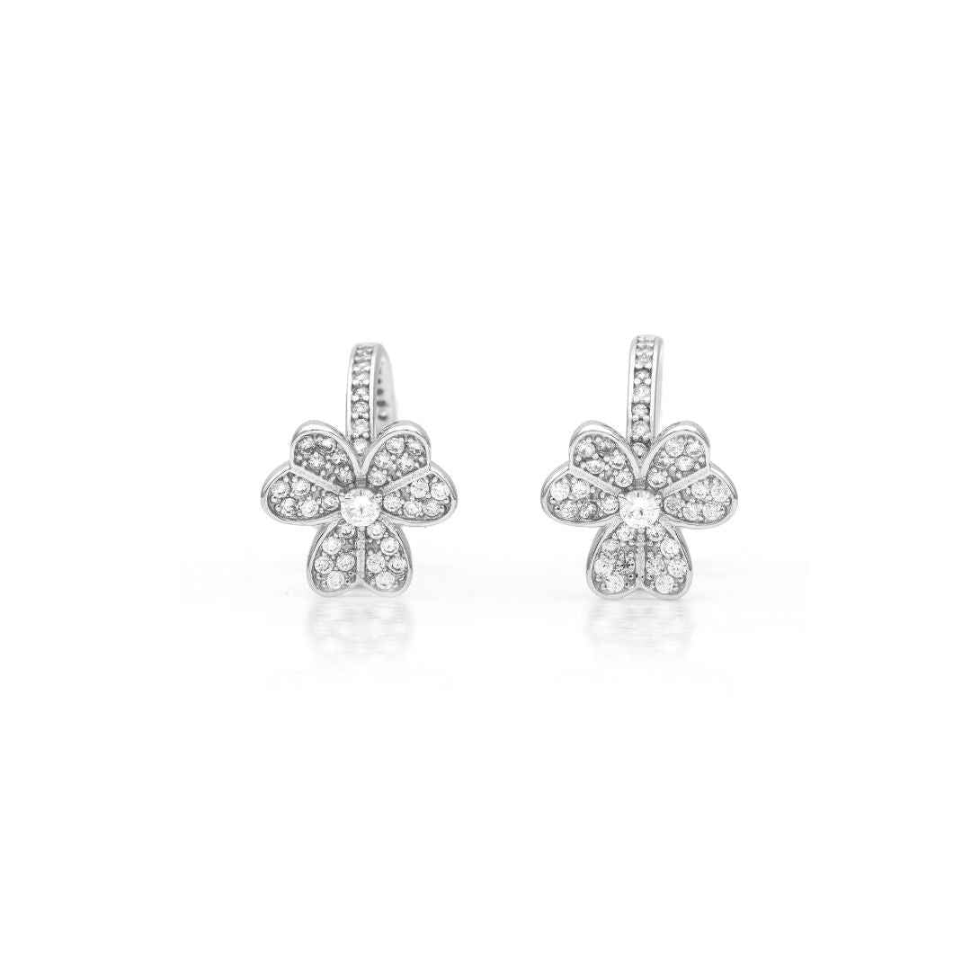 Gracie Hoops Silver Earring