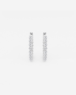 Load image into Gallery viewer, Bellenne Diamond Hoops

