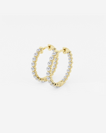 Load image into Gallery viewer, Bellenne Diamond Hoops
