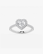 Load image into Gallery viewer, Cyraire Heart Halo Ring
