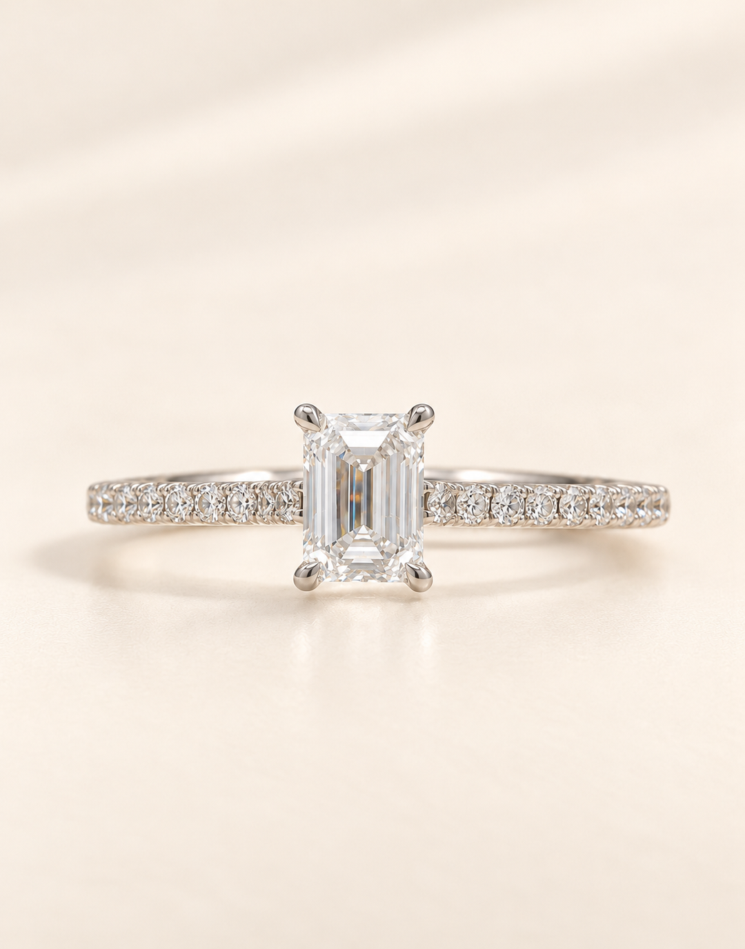 Bella Emerald Cut Solitaire LGD Ring