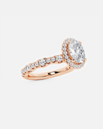 Load image into Gallery viewer, Jorellea Oval Halo Ring
