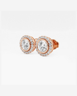 Load image into Gallery viewer, Kaeloria Round Halo Stud
