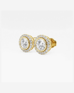 Load image into Gallery viewer, Kaeloria Round Halo Stud
