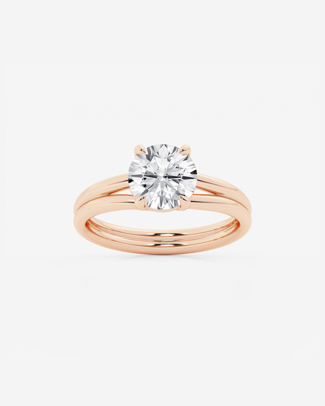 Merenne Round Solitaire Ring