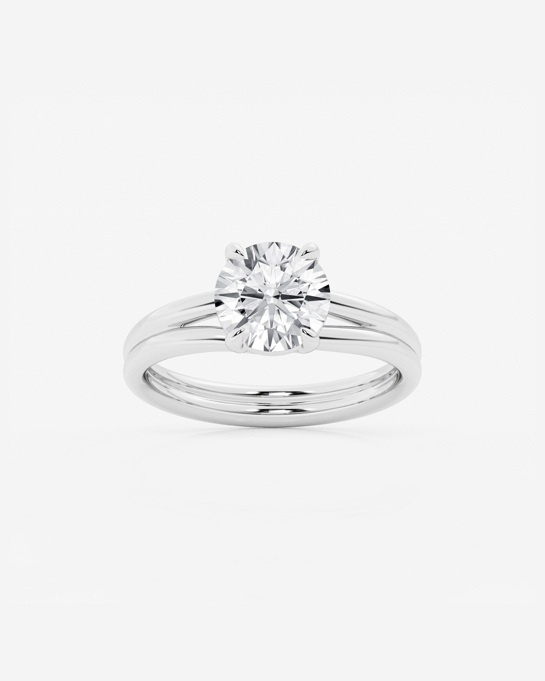 Merenne Round Solitaire Ring