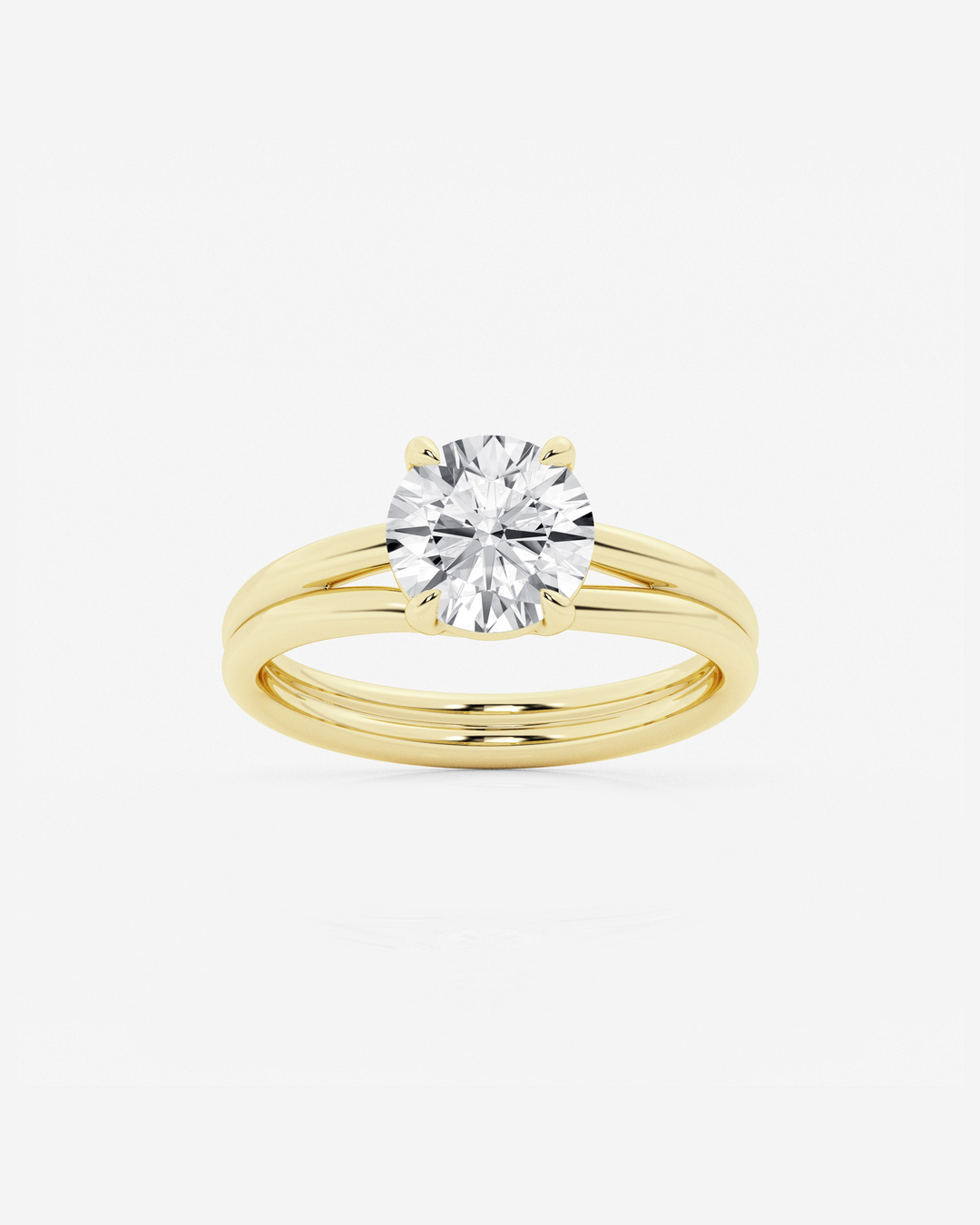 Merenne Round Solitaire Ring