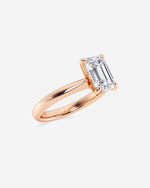 Load image into Gallery viewer, Pavique Emerald Solitaire Ring
