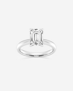 Load image into Gallery viewer, Pavique Emerald Solitaire Ring
