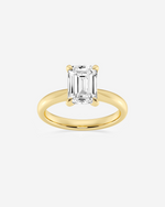 Load image into Gallery viewer, Pavique Emerald Solitaire Ring
