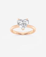Load image into Gallery viewer, Rosaire Heart Solitaire Ring
