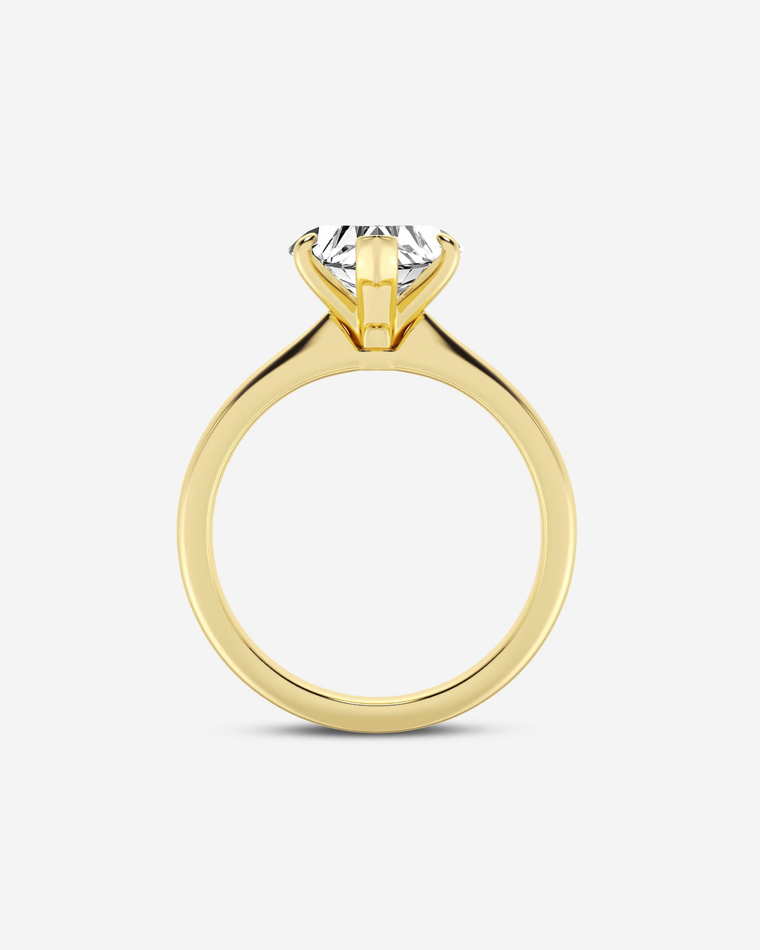 Rosaire Heart Solitaire Ring