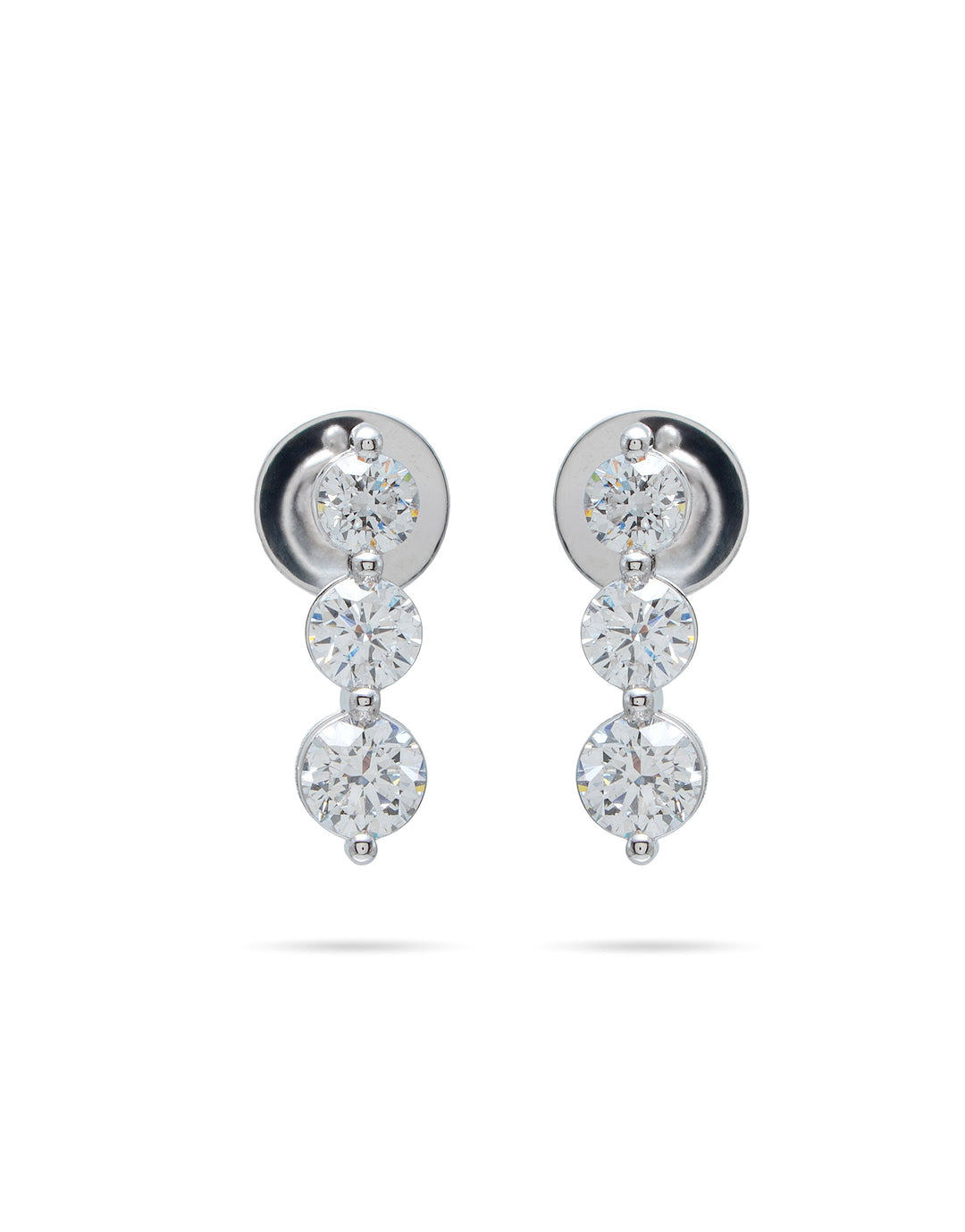 Sea Triple Drop Earrings