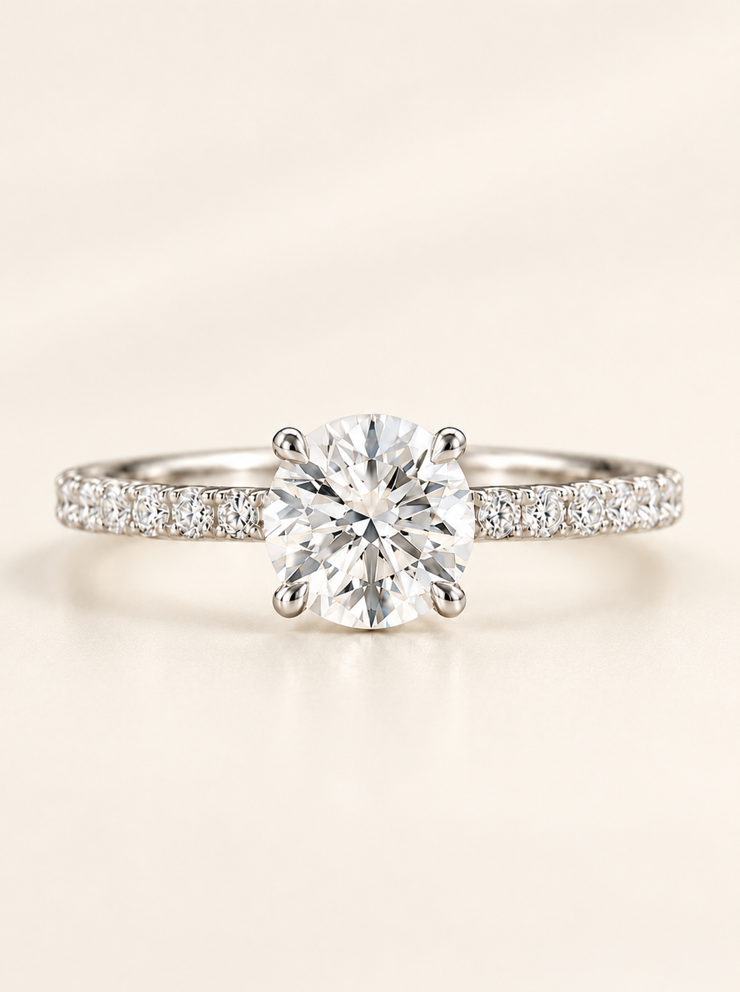 Aura Round Halo LGD Ring