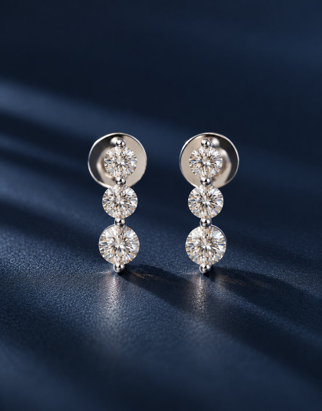 Sea triple drop earrings