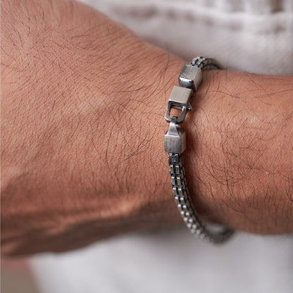 Titan Link Silver Bracelet