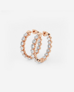 Load image into Gallery viewer, Wynenne Diamond Hoops
