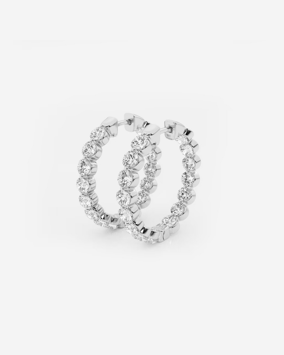 Wynenne diamond hoops