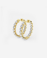 Load image into Gallery viewer, Wynenne Diamond Hoops
