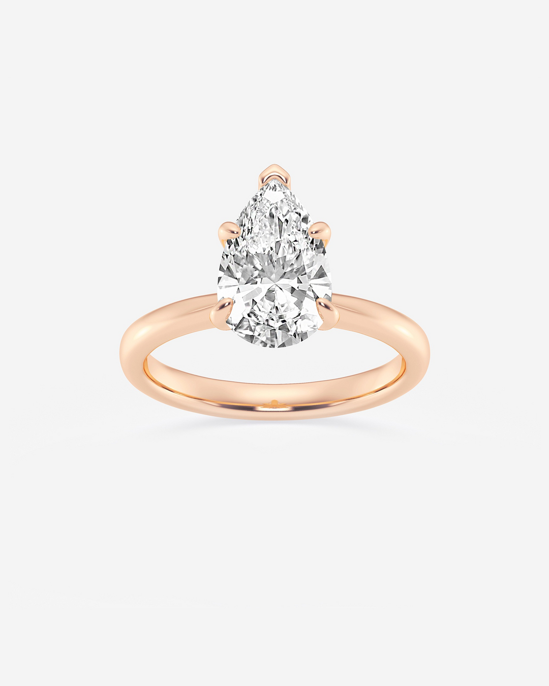 Zorenne Pear Solitaire Ring