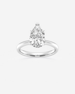 Load image into Gallery viewer, Zorenne Pear Solitaire Ring
