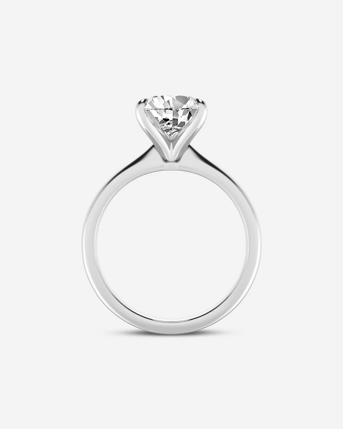 Zorenne pear solitaire ring