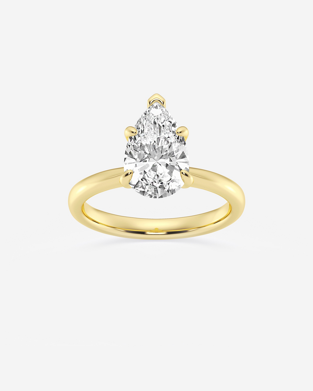 Zorenne Pear Solitaire Ring
