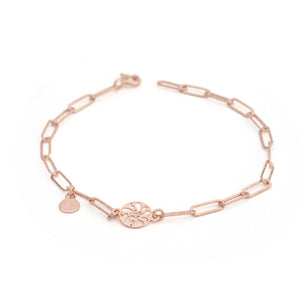 Rose Gold Silver Life Circle Bracelet - Shinewine.co