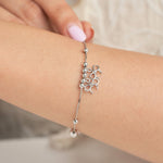 Silver Double Tie Beads Bracelet - Shinewine.co