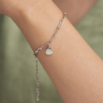 Silver Heart Charm Bracelet - Shinewine.co