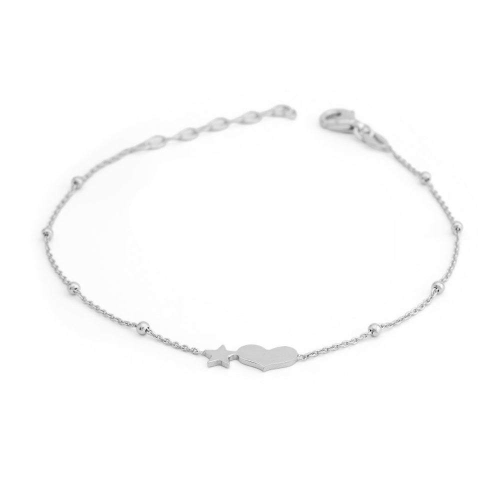 Silver Heart standard Bracelet - Shinewine.co