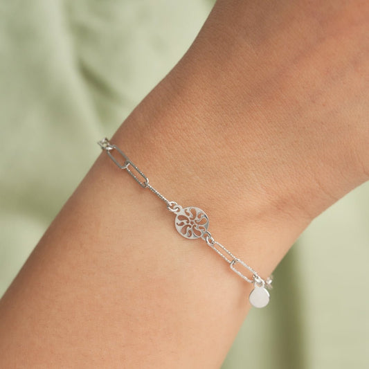 Silver Life Circle Bracelet