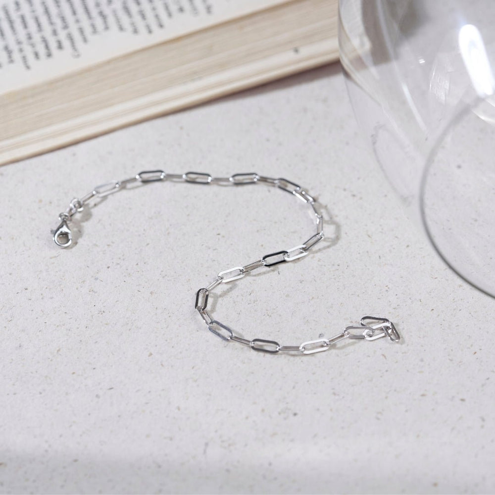 Silver Standard Link Bracelet - Shinewine.co