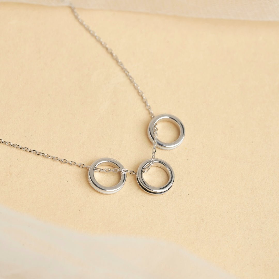 Sterling Round Silver Necklace - Shinewine.co