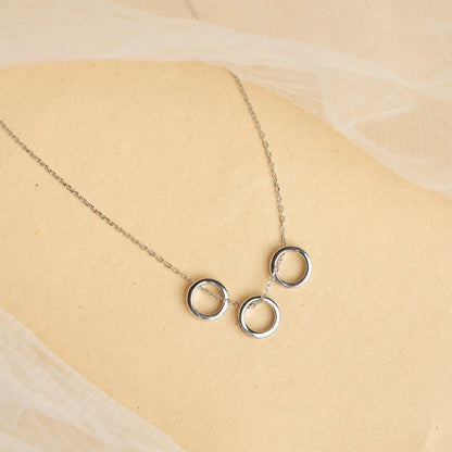 Sterling Round Silver Necklace - Shinewine.co