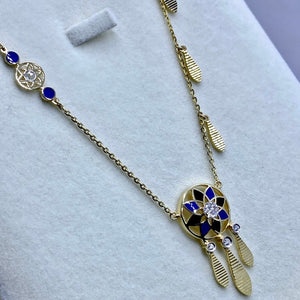Beautiful Dream Catcher Silver Necklace for women - Silver Jewellery Online - Shinewine