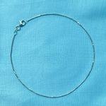 ORIE SILVER ANKLET - Shinewine.co